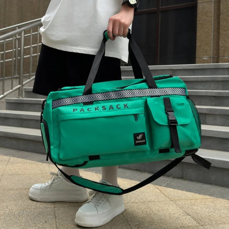 Packsack Travel Duffel Bag– Lightweight & Versatile with Shoe Compartment