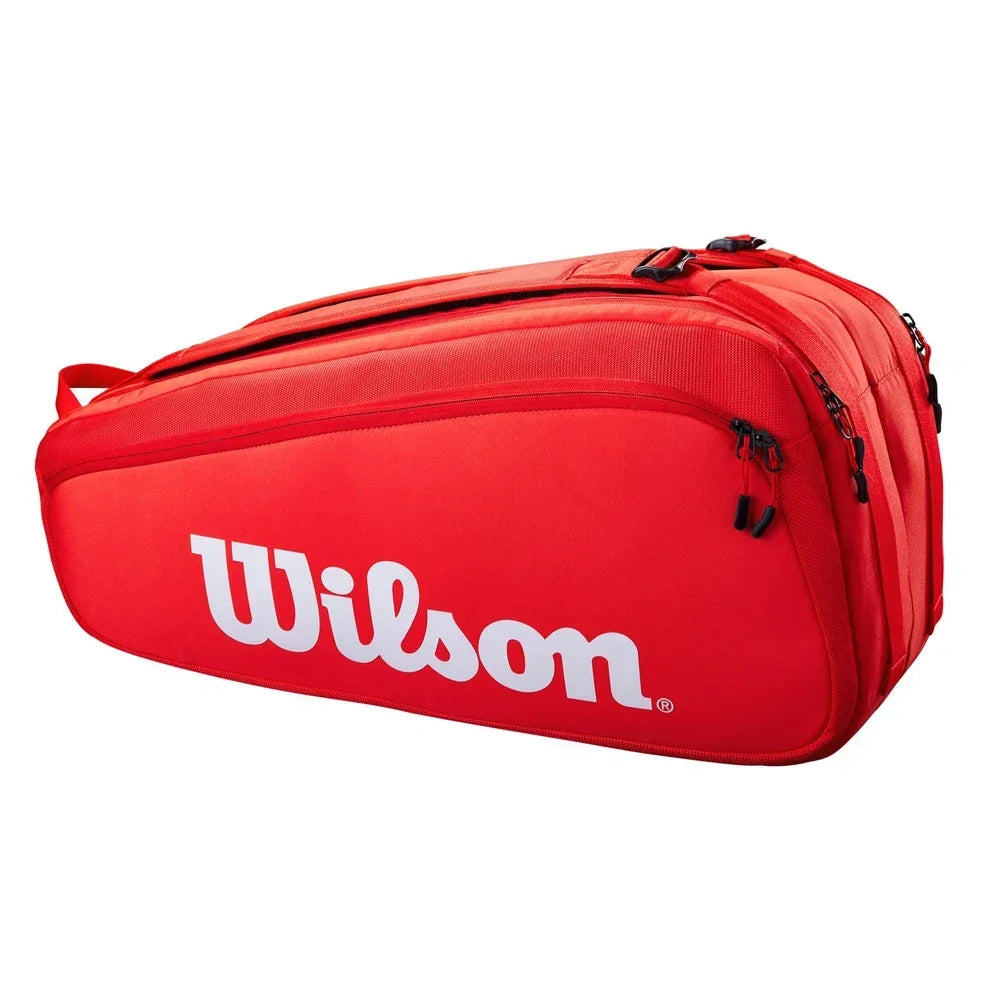 Wilson Pro Staff 9 Red Pack Tennis Racket Bag with Thermoguard