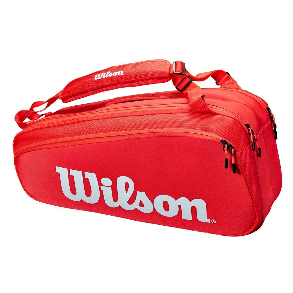 Wilson Pro Staff 9 Red Pack Tennis Racket Bag with Thermoguard